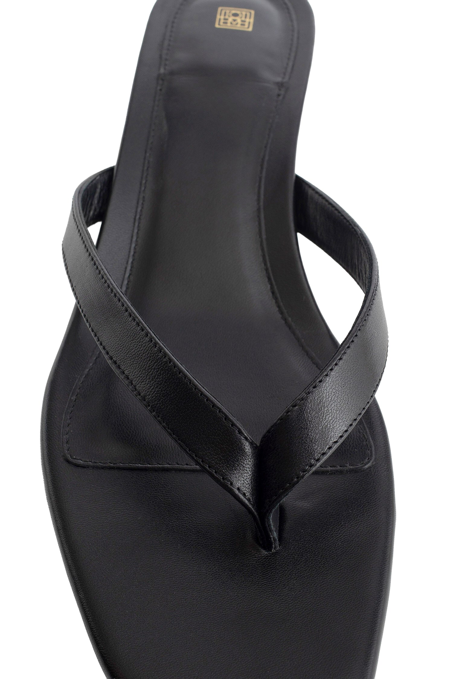 Leather Heeled Flip Flops