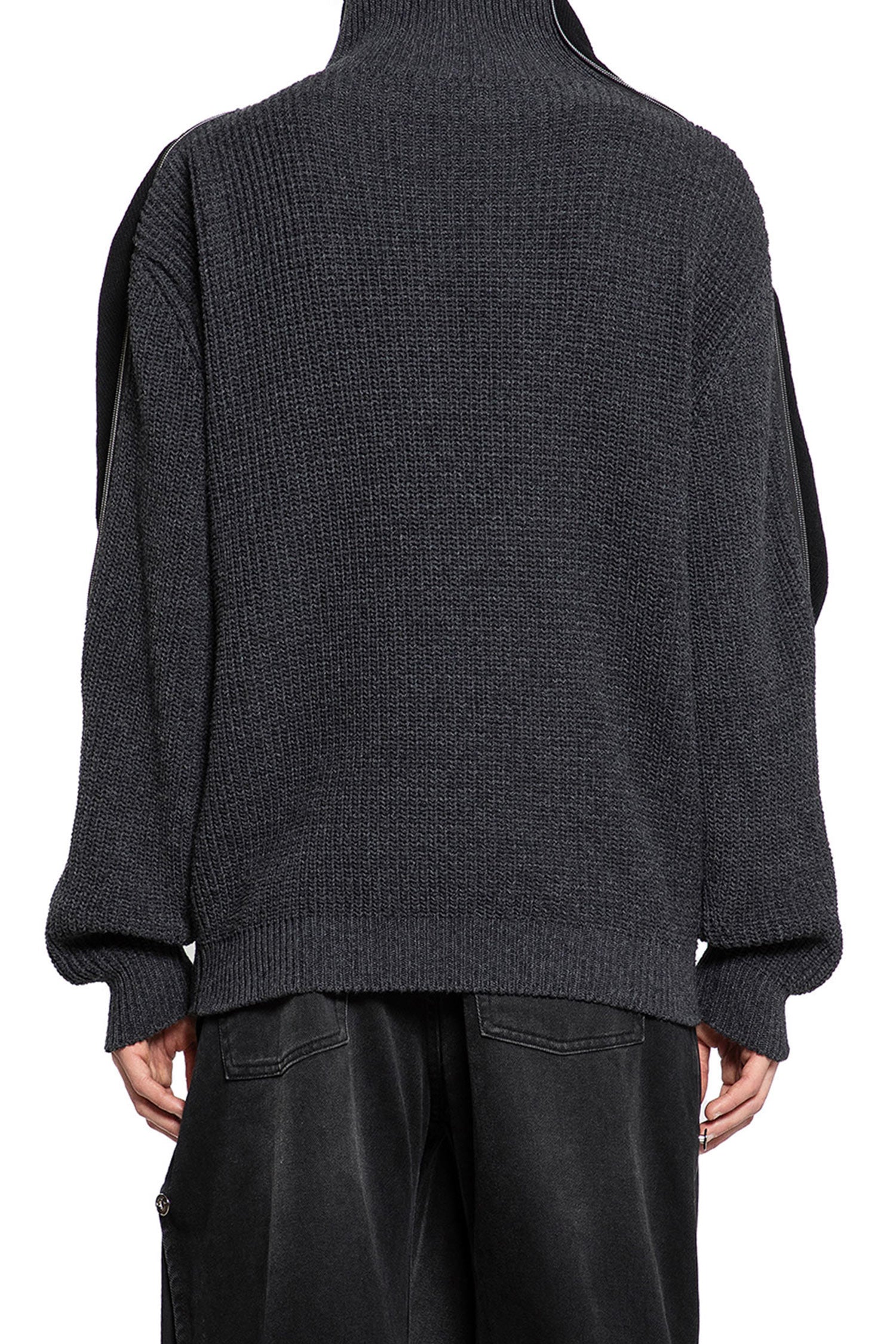 Y/PROJECT MAN GREY KNITWEAR