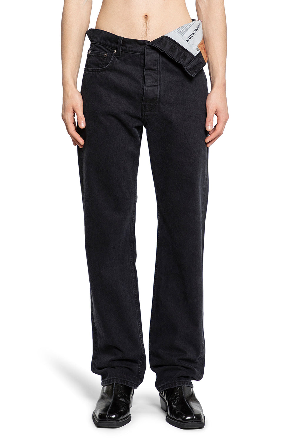 Y/PROJECT MAN BLACK JEANS