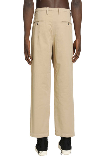 Pleated Cotton Gabardine Trousers