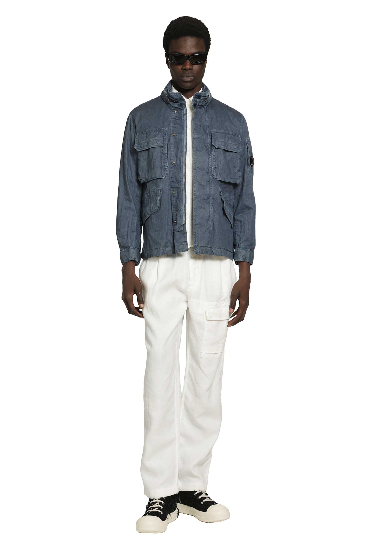 Cotton Canvas Cargo Trousers