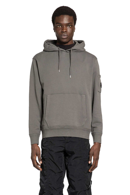 Cotton Diagonal Fleece Hoodie