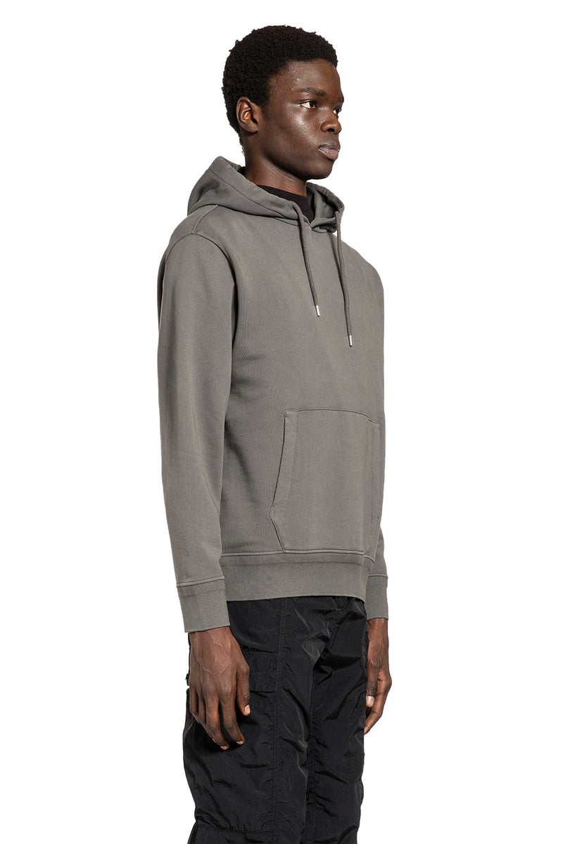 C.P. COMPANY Cotton Diagonal Fleece Hoodie man