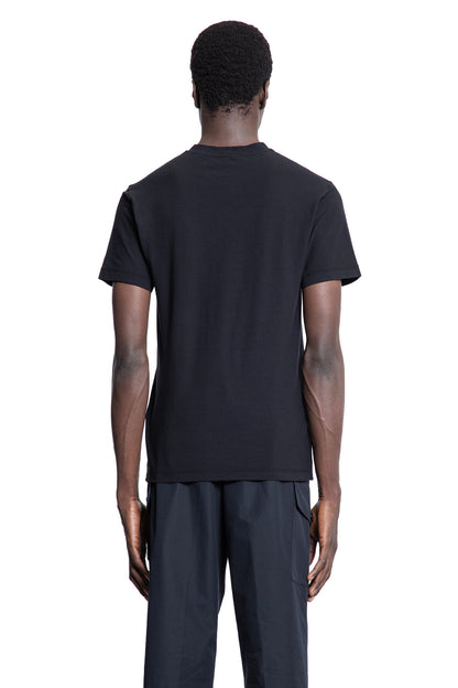 STONE ISLAND MAN BLACK T-SHIRTS & TANK TOPS