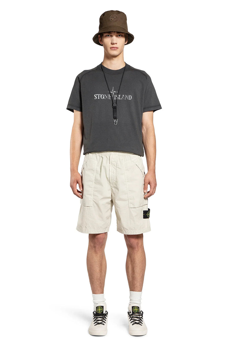 STONE ISLAND STONE ISLAND MAN GREY T-SHIRTS & TANK TOPS man