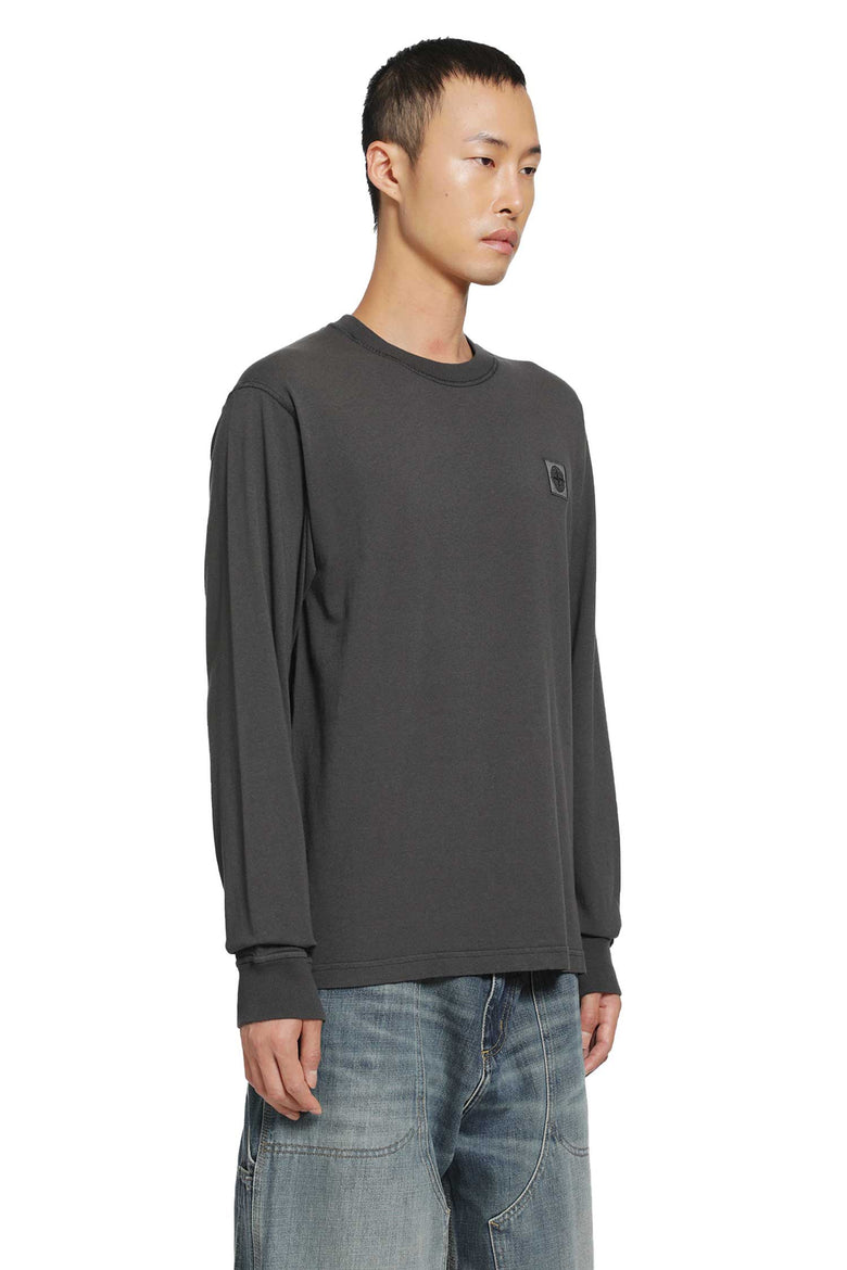 
              STONE ISLAND 2100025 Cotton Jersey 'Fissato' Effect LS T-Shirt man
            