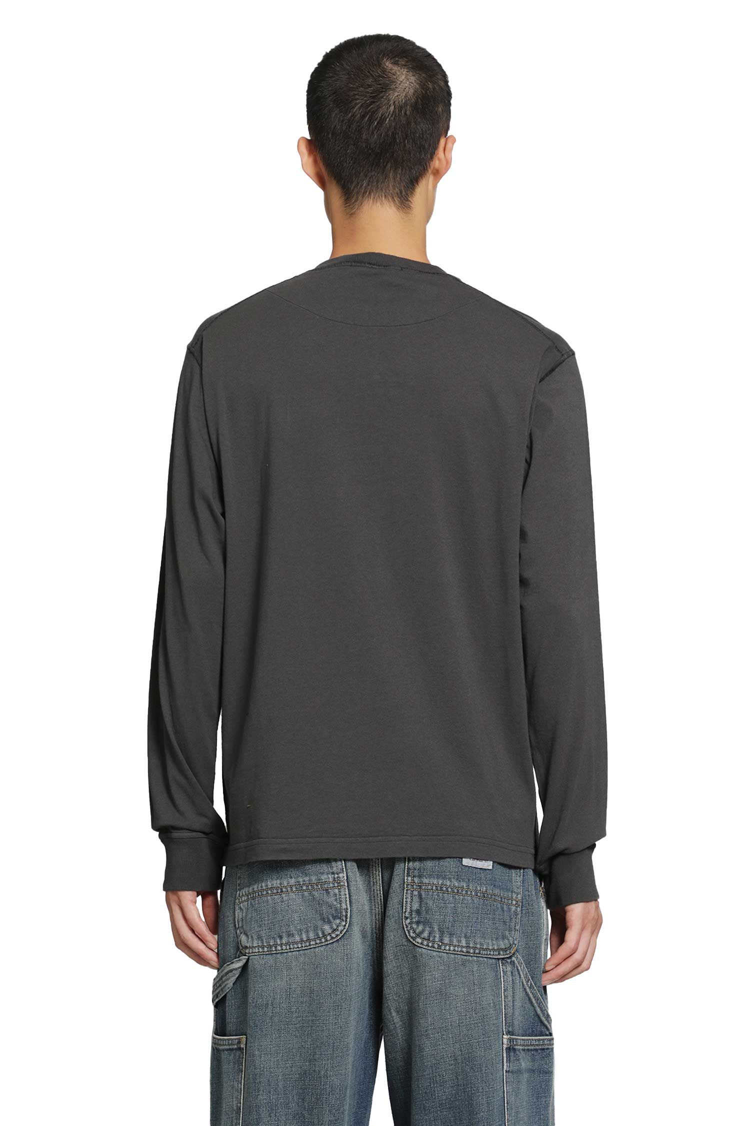 STONE ISLAND 2100025 Cotton Jersey 'Fissato' Effect LS T-Shirt man