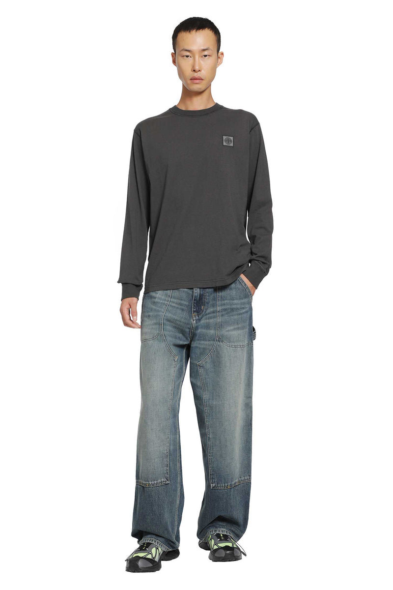 STONE ISLAND 2100025 Cotton Jersey 'Fissato' Effect LS T-Shirt man