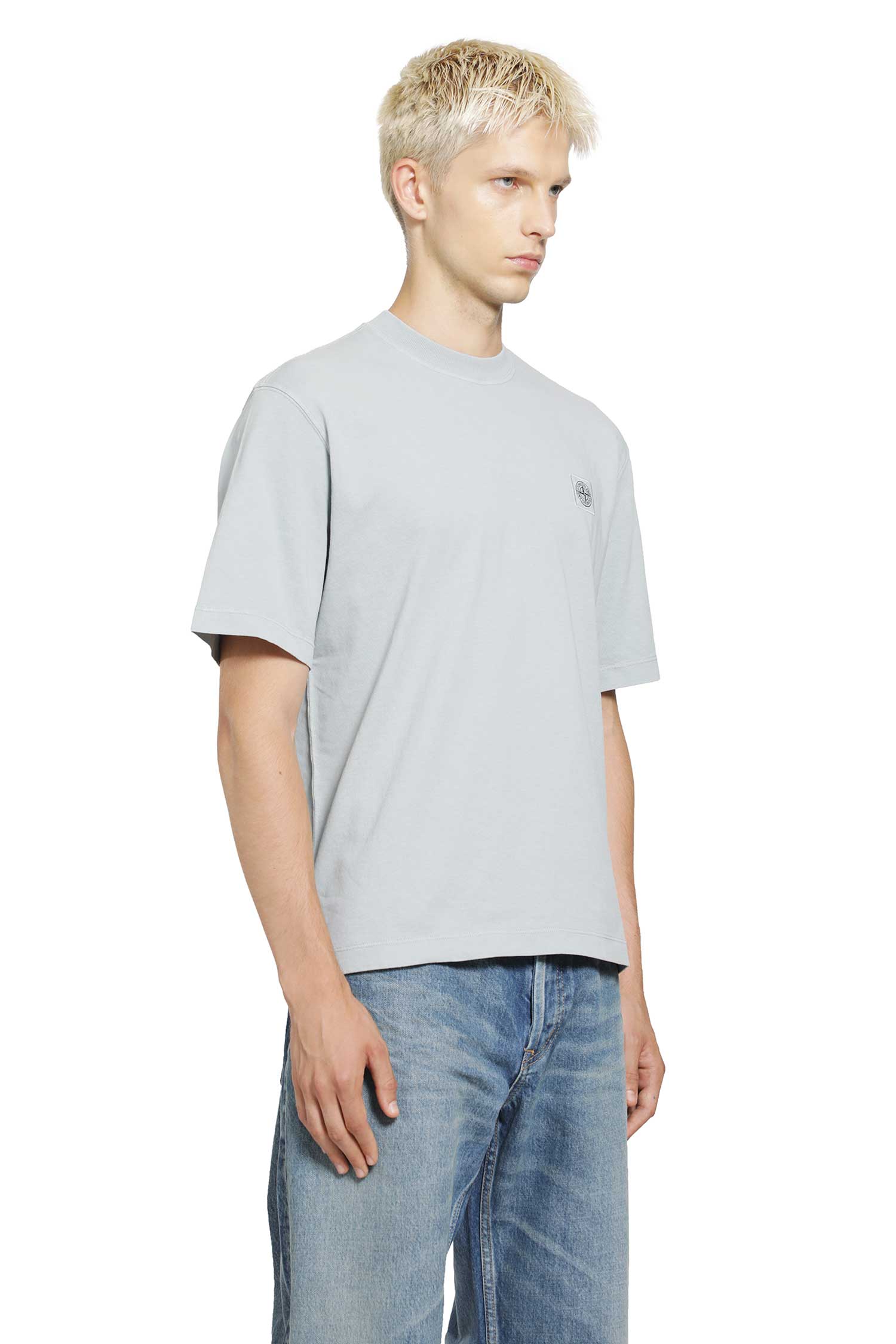 STONE ISLAND 2100030 Combed Organic Cotton Jersey man