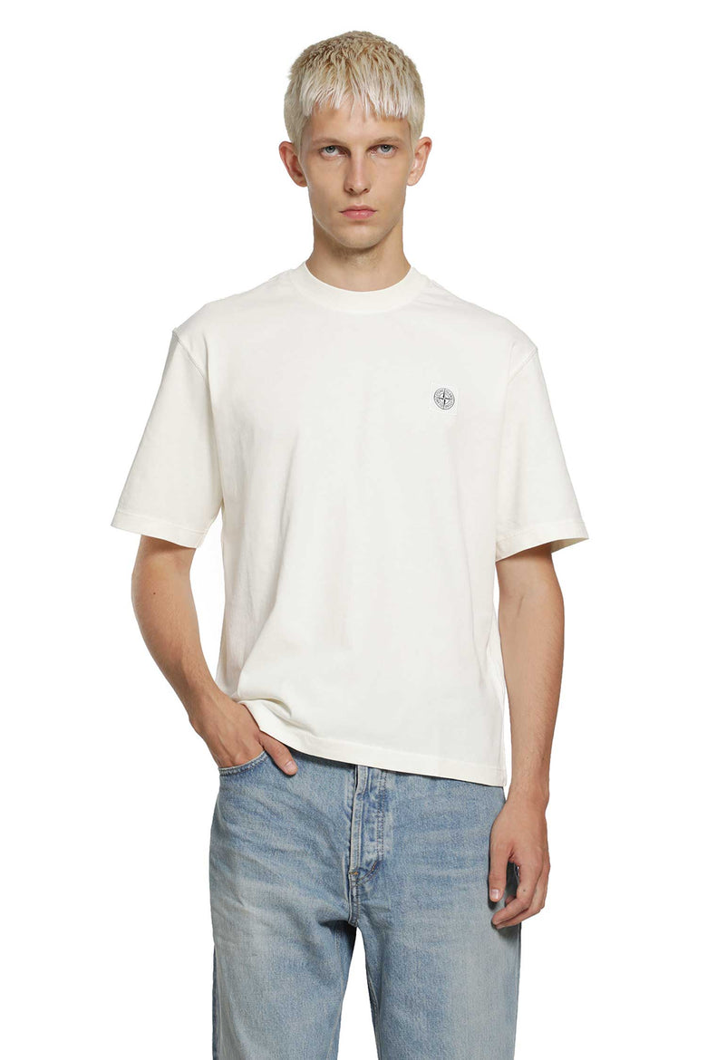 STONE ISLAND 2100020 Combed Organic Cotton 'Old Effect' man