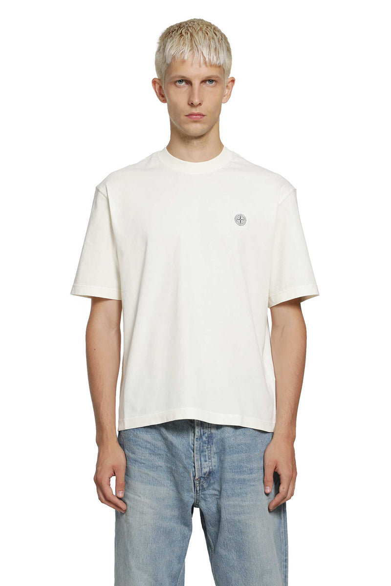 STONE ISLAND 2100020 Combed Organic Cotton 'Old Effect' man
