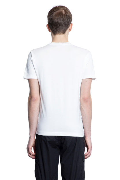 STONE ISLAND MAN WHITE T-SHIRTS & TANK TOPS