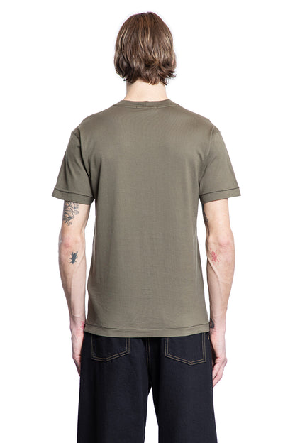 STONE ISLAND MAN GREEN T-SHIRTS & TANK TOPS