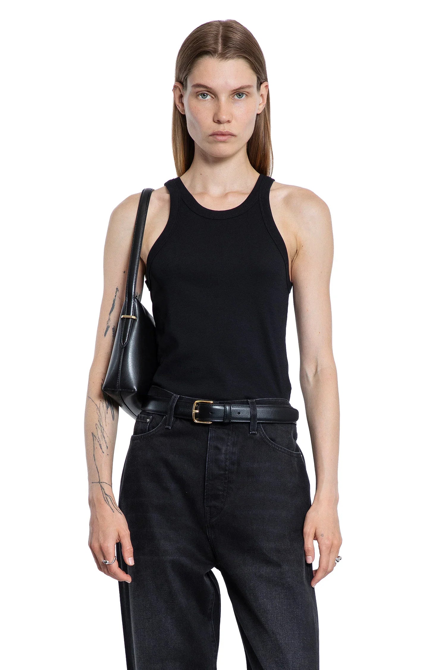 TOTEME WOMAN BLACK T-SHIRTS & TANK TOPS - Antonioli.eu