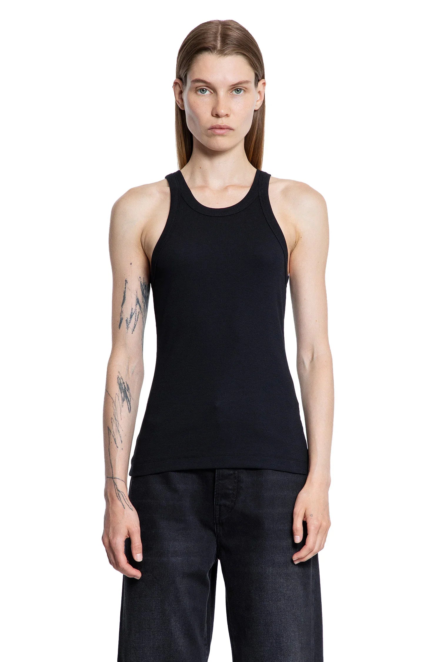 TOTEME WOMAN BLACK T-SHIRTS & TANK TOPS - Antonioli.eu