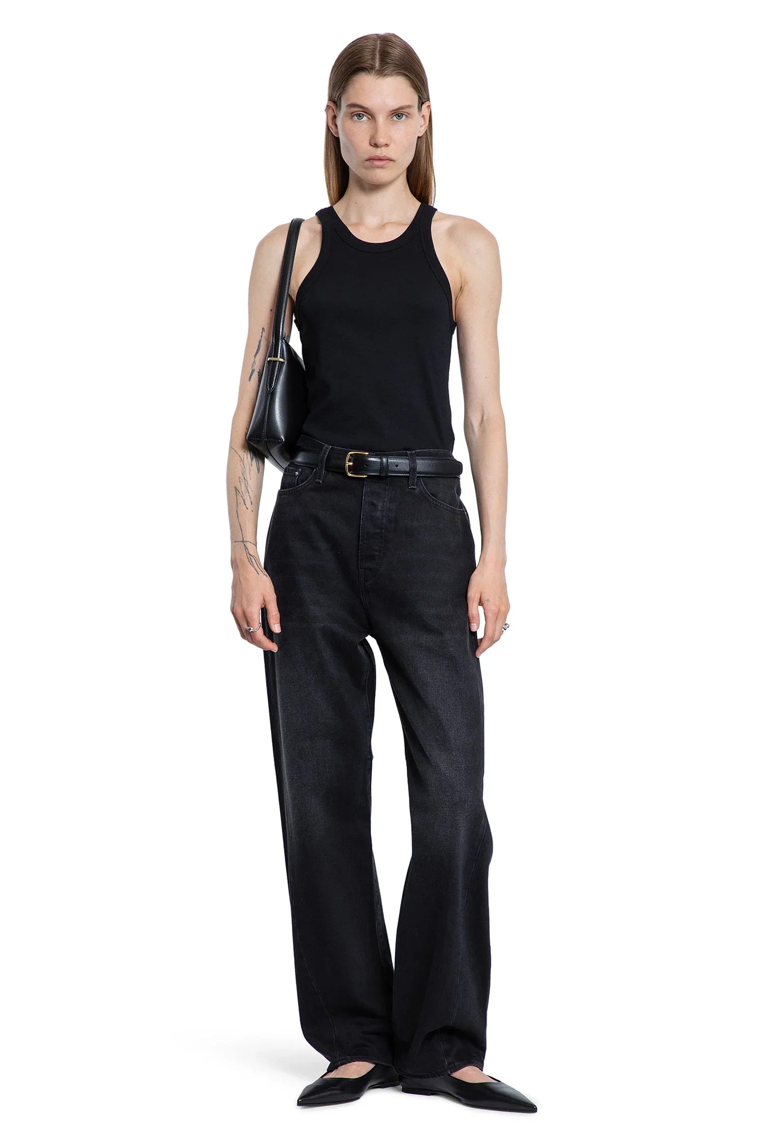 TOTEME WOMAN BLACK T-SHIRTS & TANK TOPS - Antonioli.eu