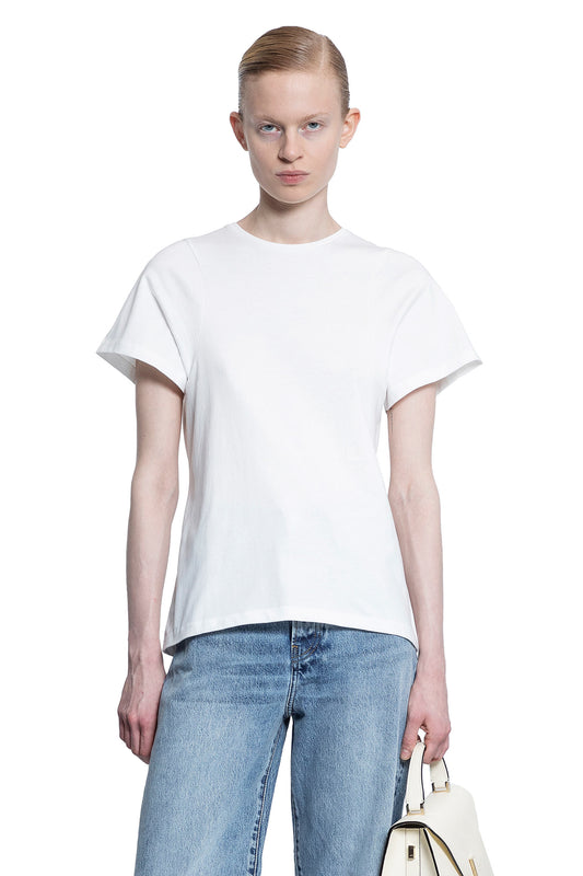 TOTEME WOMAN OFF-WHITE T-SHIRTS & TANK TOPS