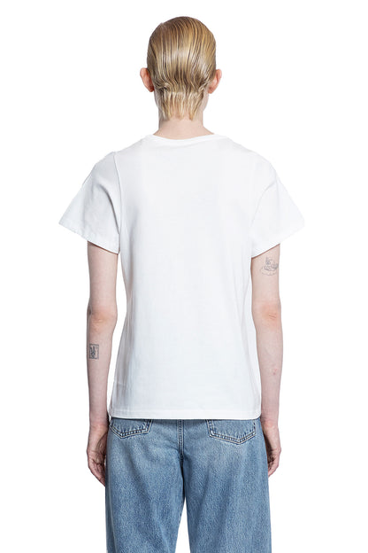 TOTEME WOMAN OFF-WHITE T-SHIRTS & TANK TOPS