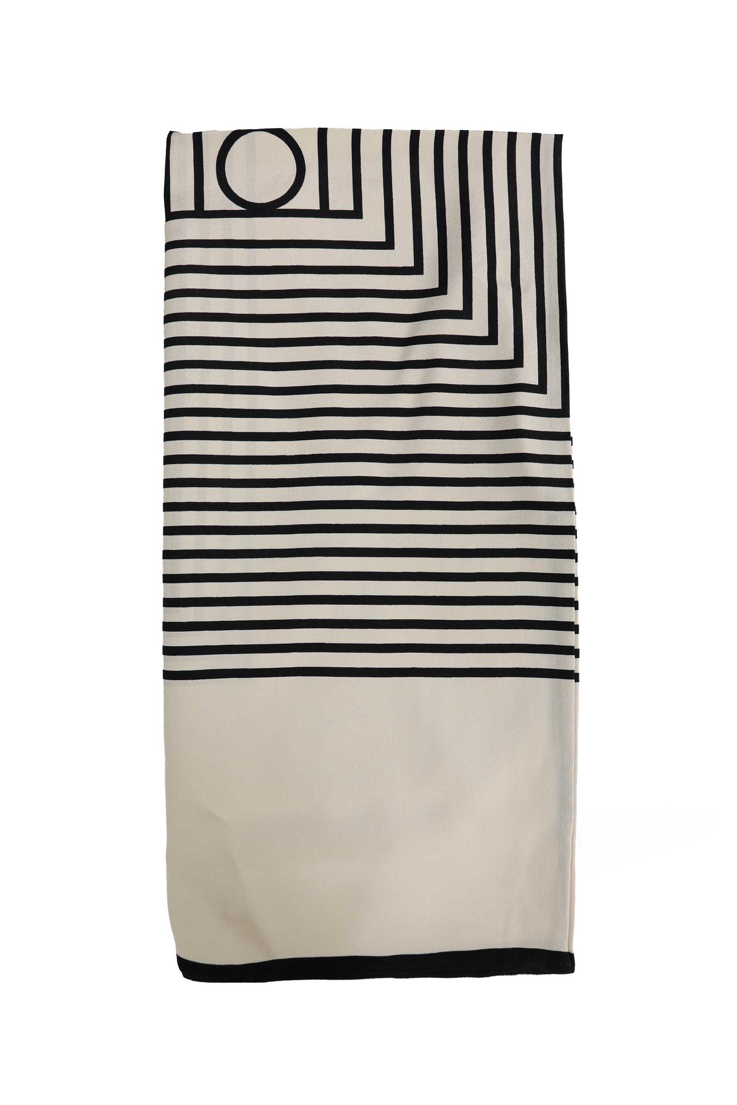 TOTEME Centered Monogram Silk Scarf woman