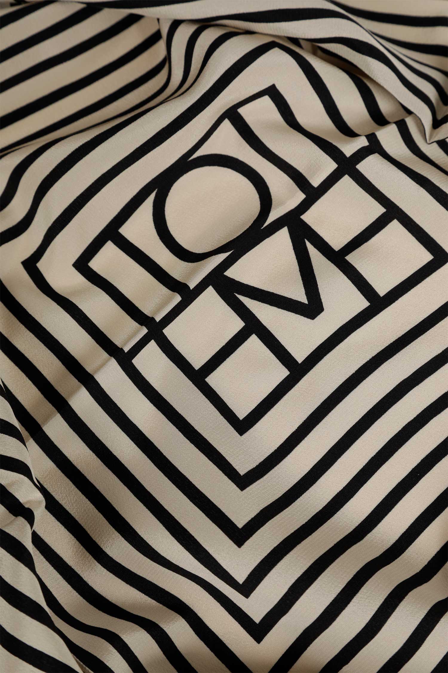 TOTEME Centered Monogram Silk Scarf woman