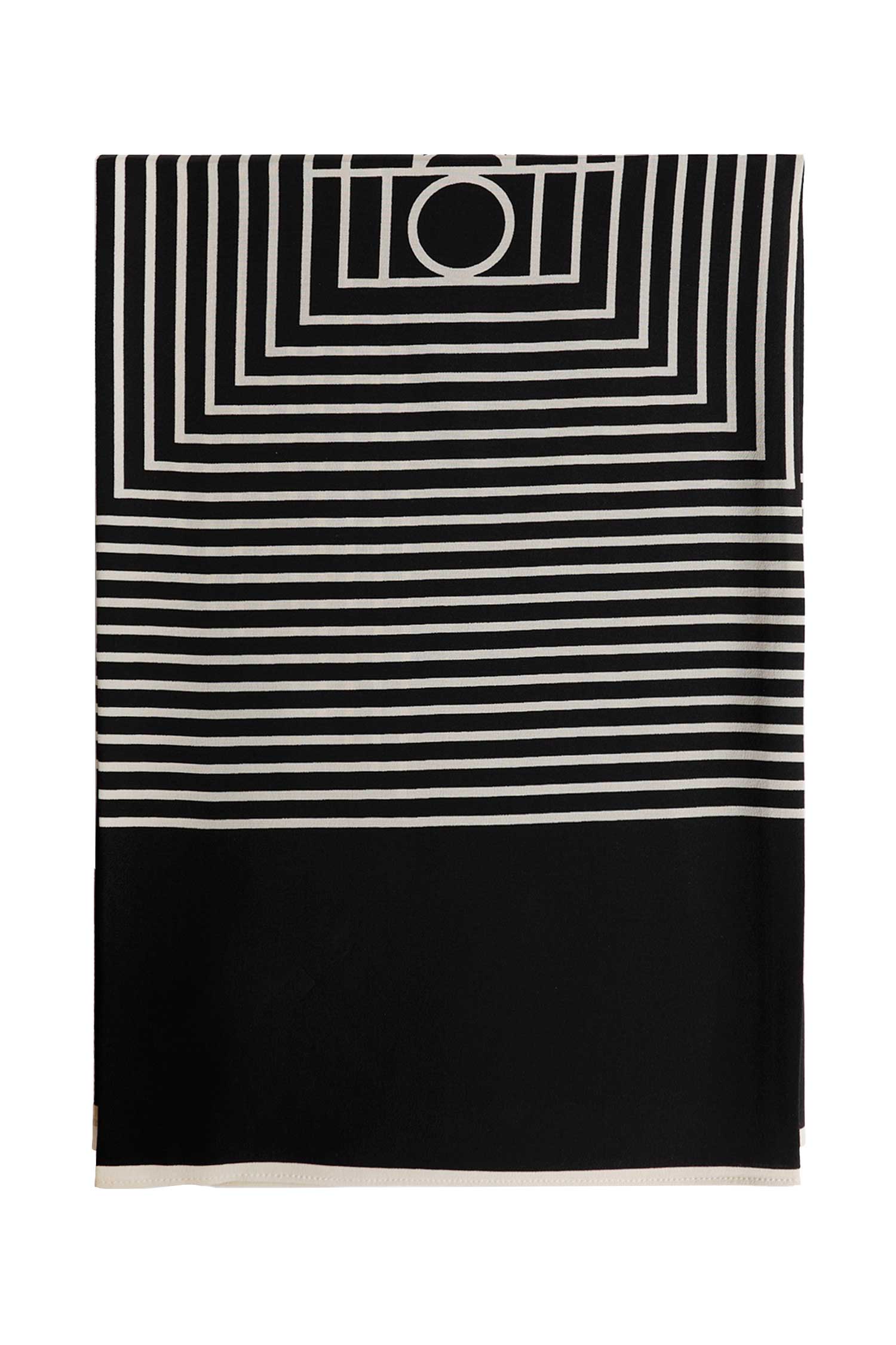 TOTEME Centered Monogram Silk Scarf woman