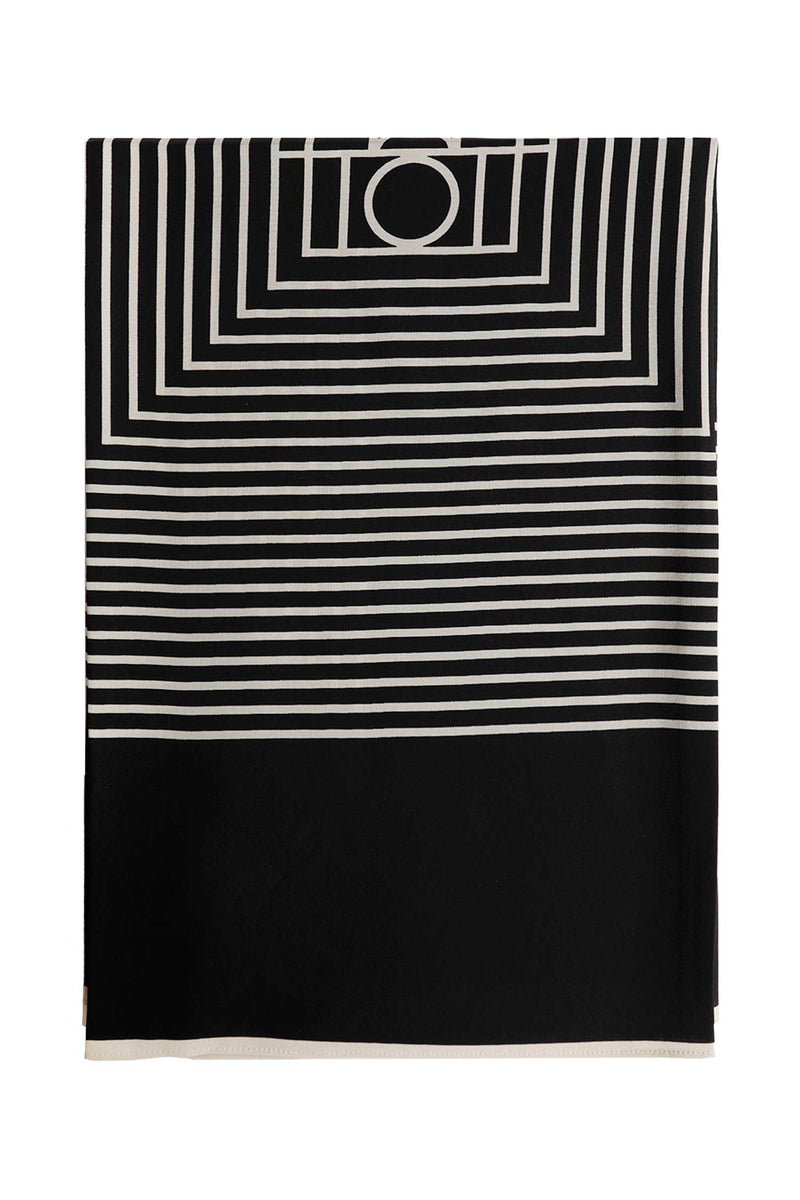 TOTEME Centered Monogram Silk Scarf woman