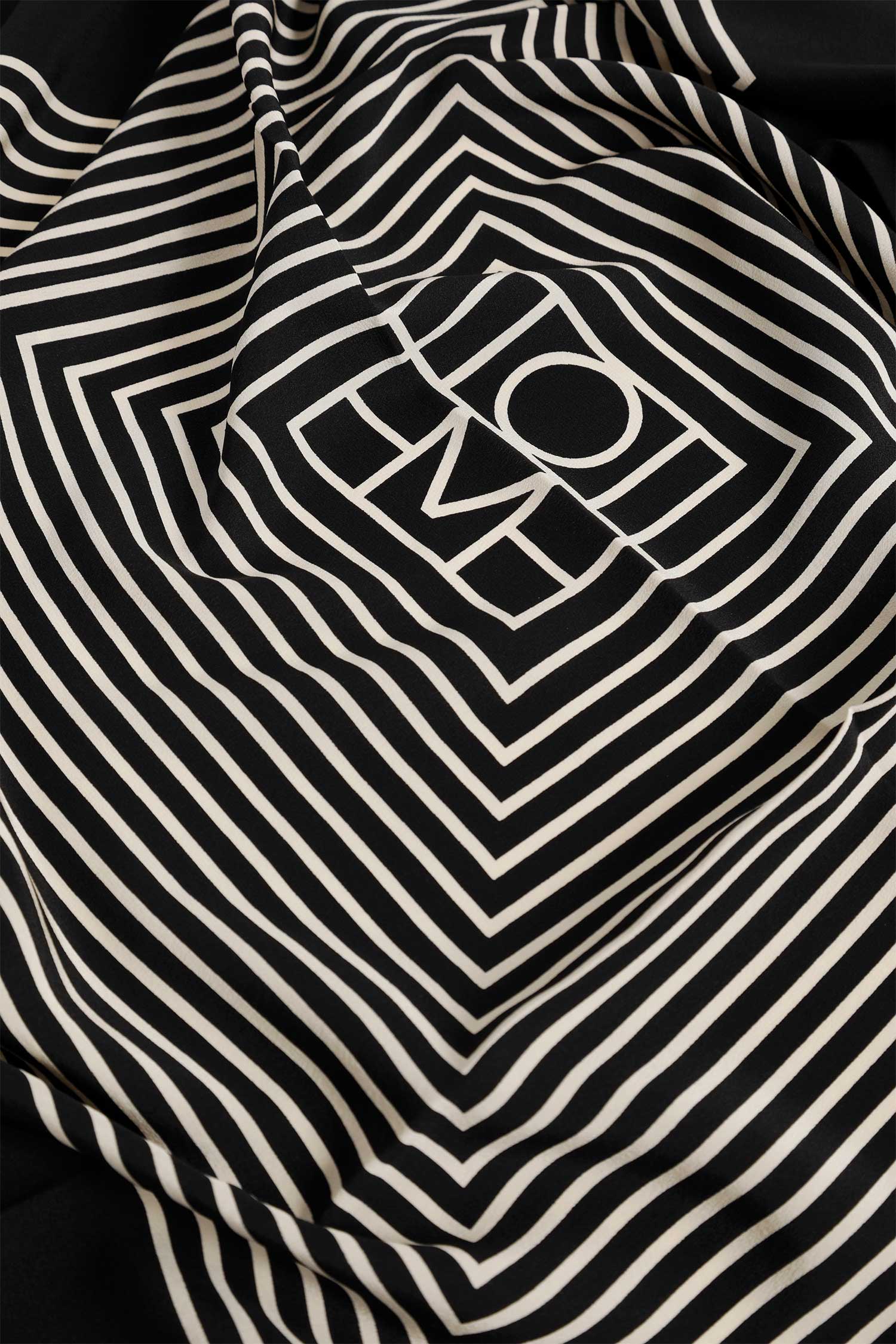 TOTEME Centered Monogram Silk Scarf woman