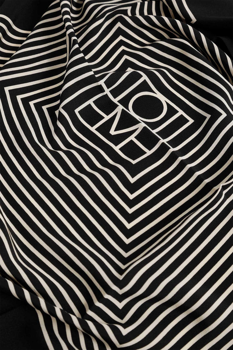 
              TOTEME Centered Monogram Silk Scarf woman
            