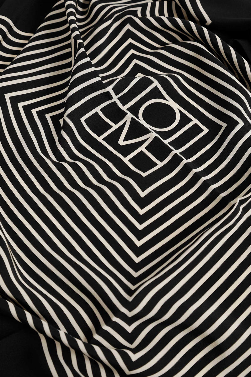 TOTEME Centered Monogram Silk Scarf woman