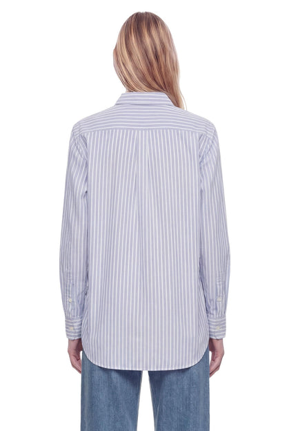 Classic Fit Striped Cotton Linen Shirt
