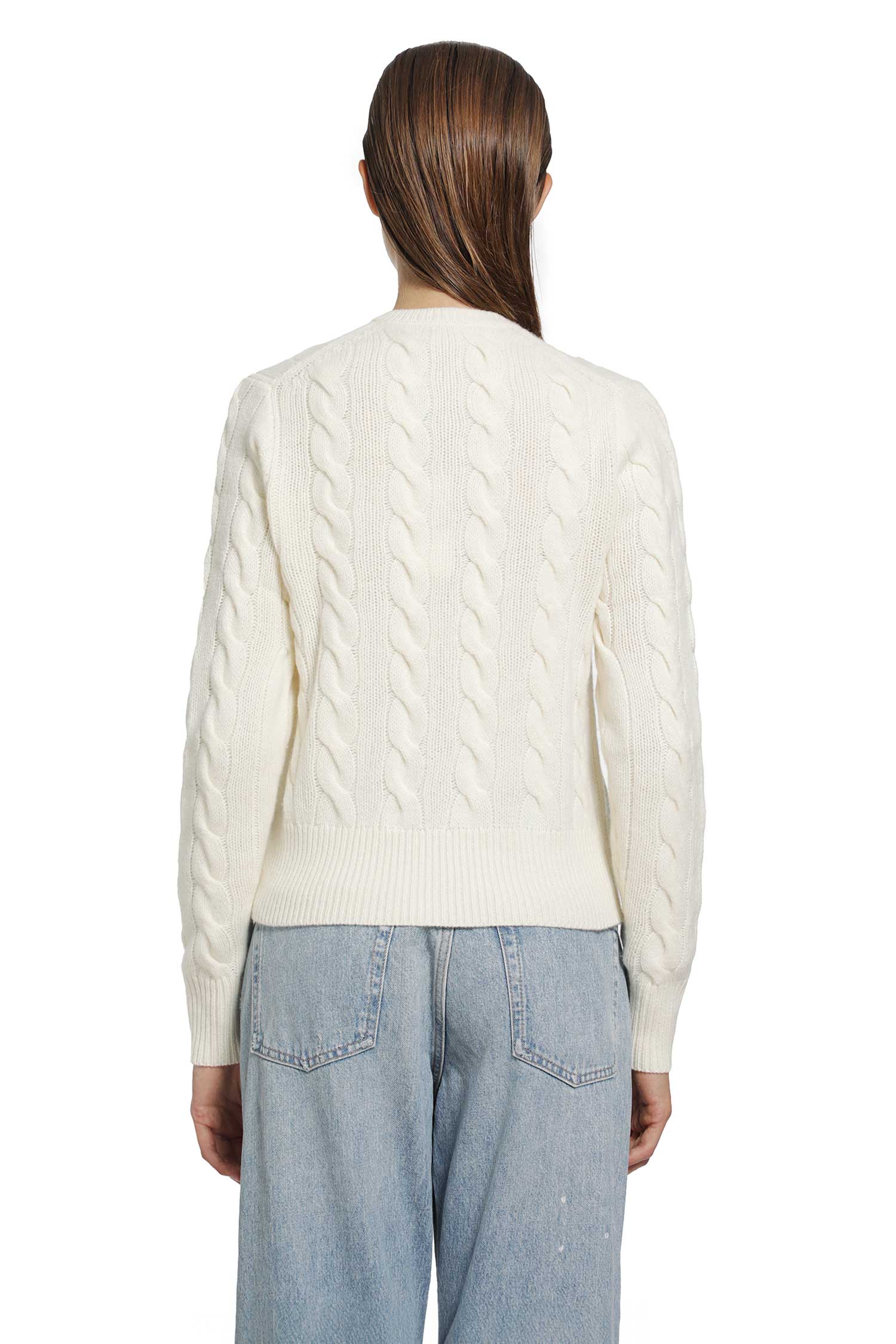 Cable-Knit Wool-Cashmere Cardigan