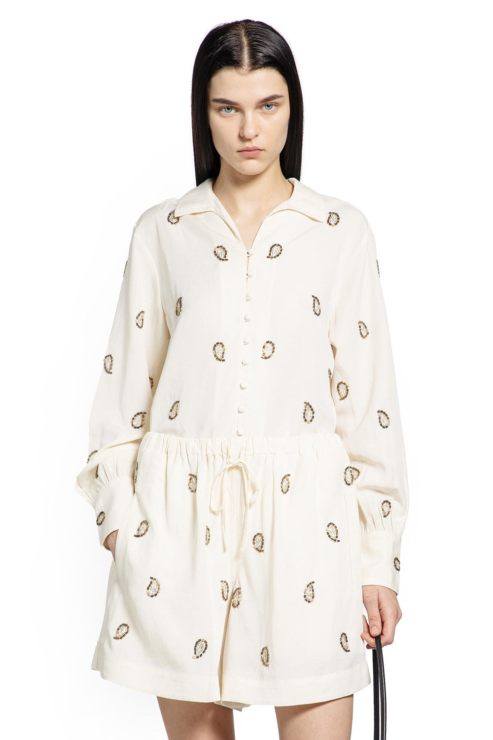 POLO RALPH LAUREN Beaded Paisley Top woman