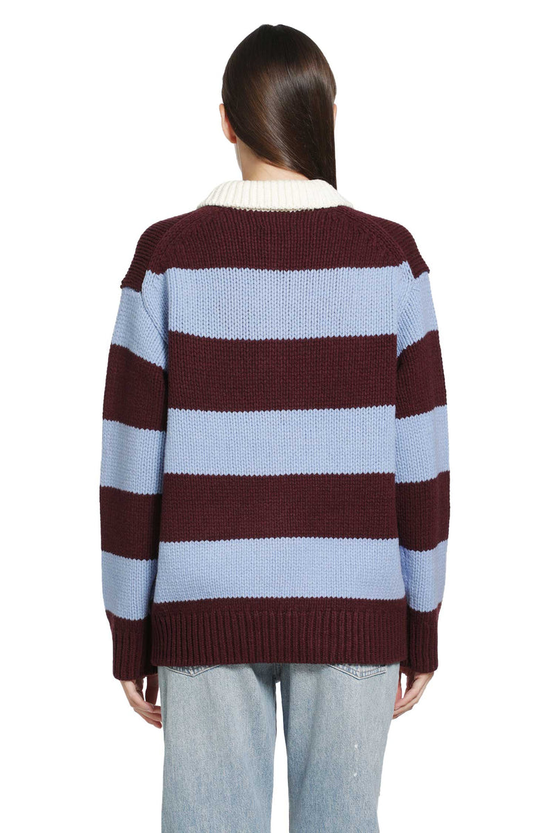 POLO RALPH LAUREN Striped Wool-Blend Rugby Jumper woman