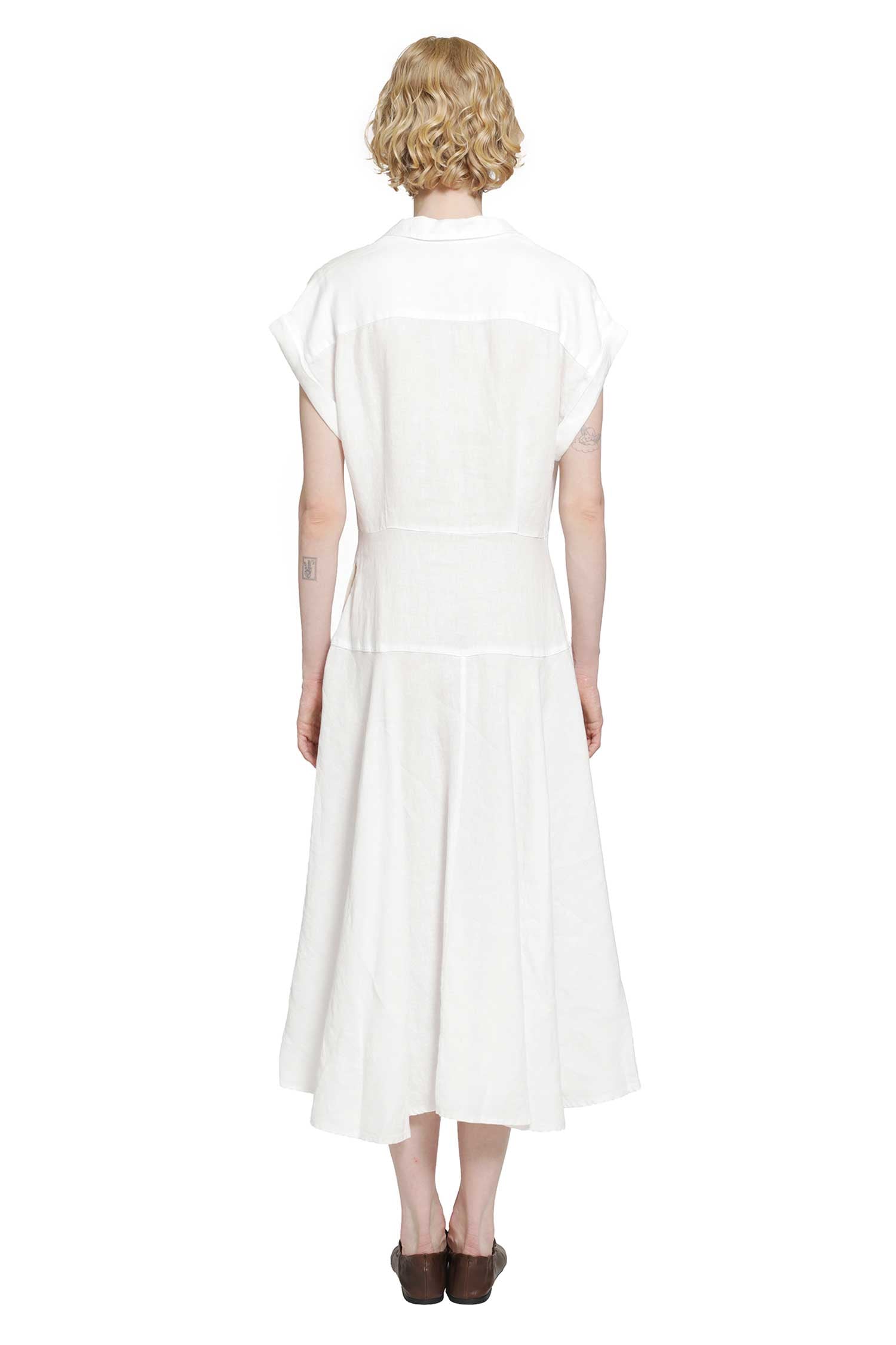 POLO RALPH LAUREN Linen Cap Sleeve Shirt Dress woman