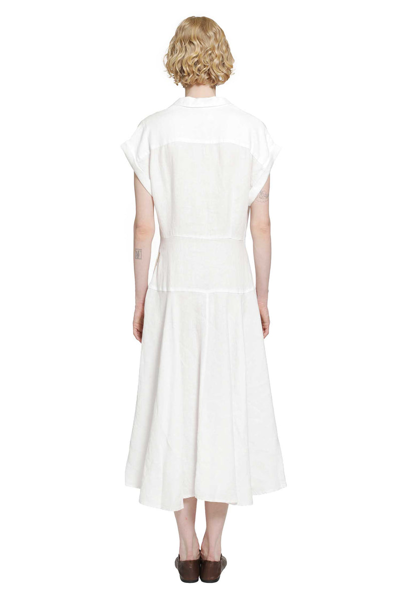POLO RALPH LAUREN Linen Cap Sleeve Shirt Dress woman