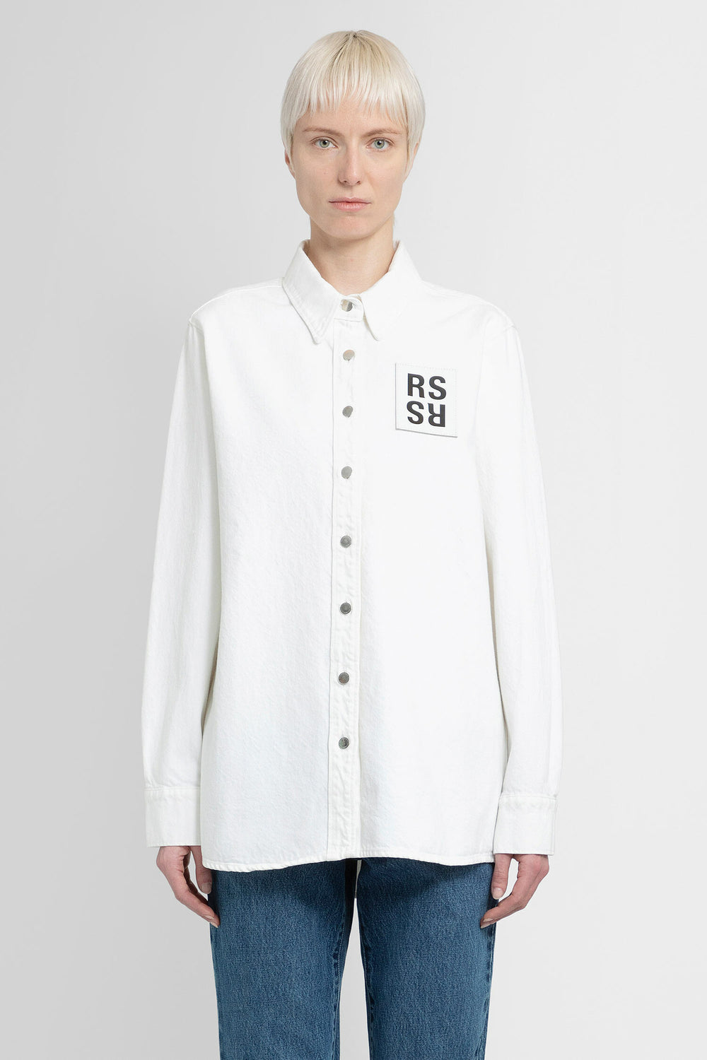 RAF SIMONS WOMAN WHITE SHIRTS