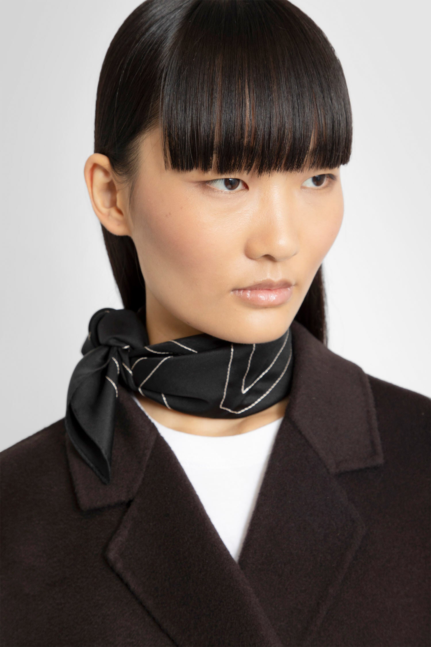 TOTEME WOMAN BLACK SCARVES