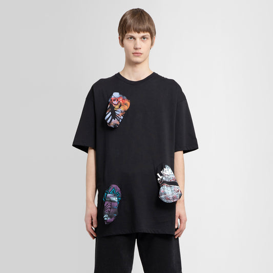 RAF SIMONS MAN BLACK T-SHIRTS & TANK TOPS