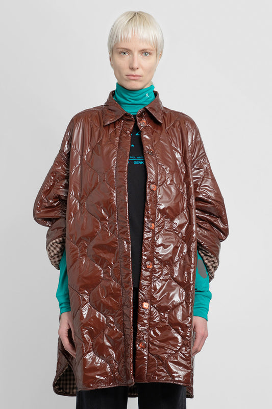 RAF SIMONS WOMAN BROWN COATS