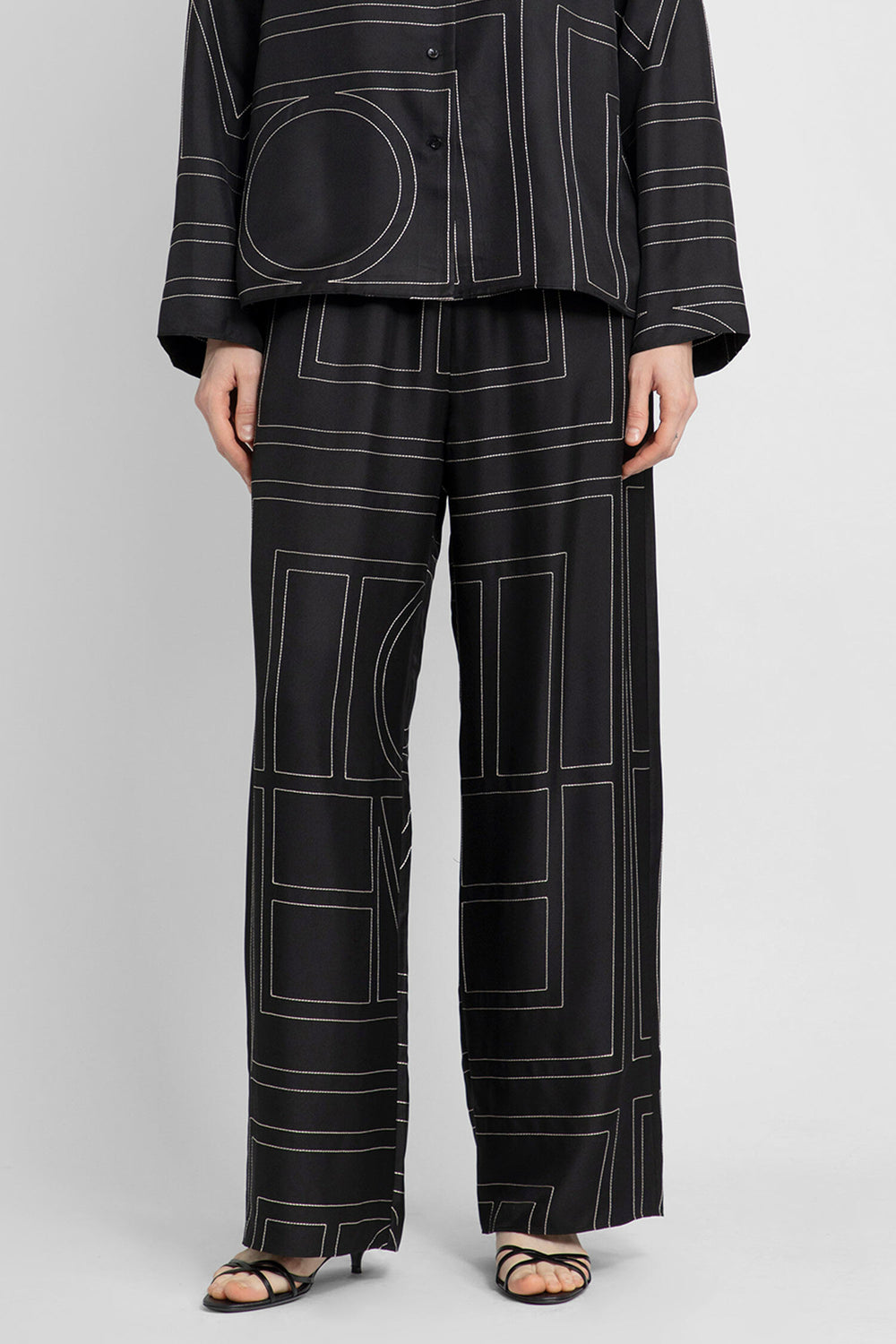 TOTEME WOMAN BLACK TROUSERS