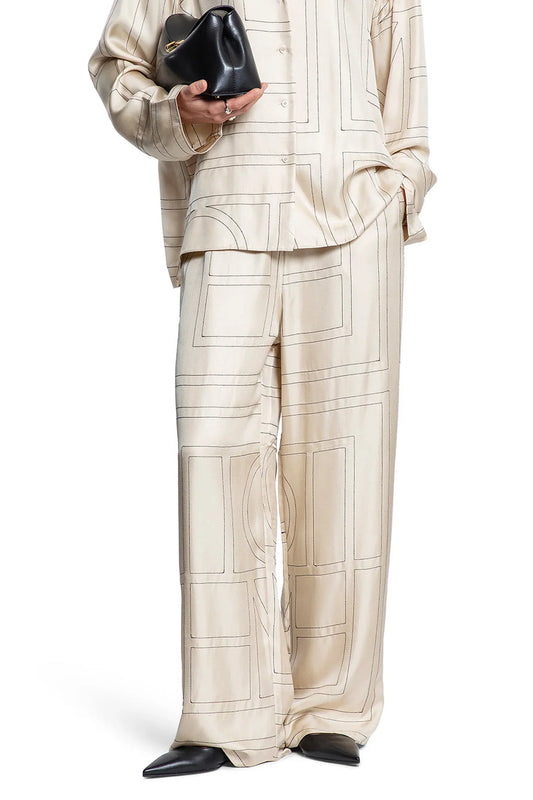 Monogram Silk PJ Bottoms - Antonioli.eu
