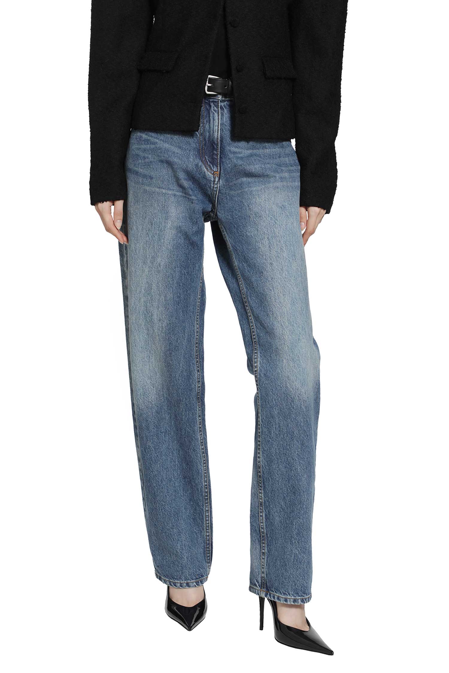 Tapered Leg Jeans