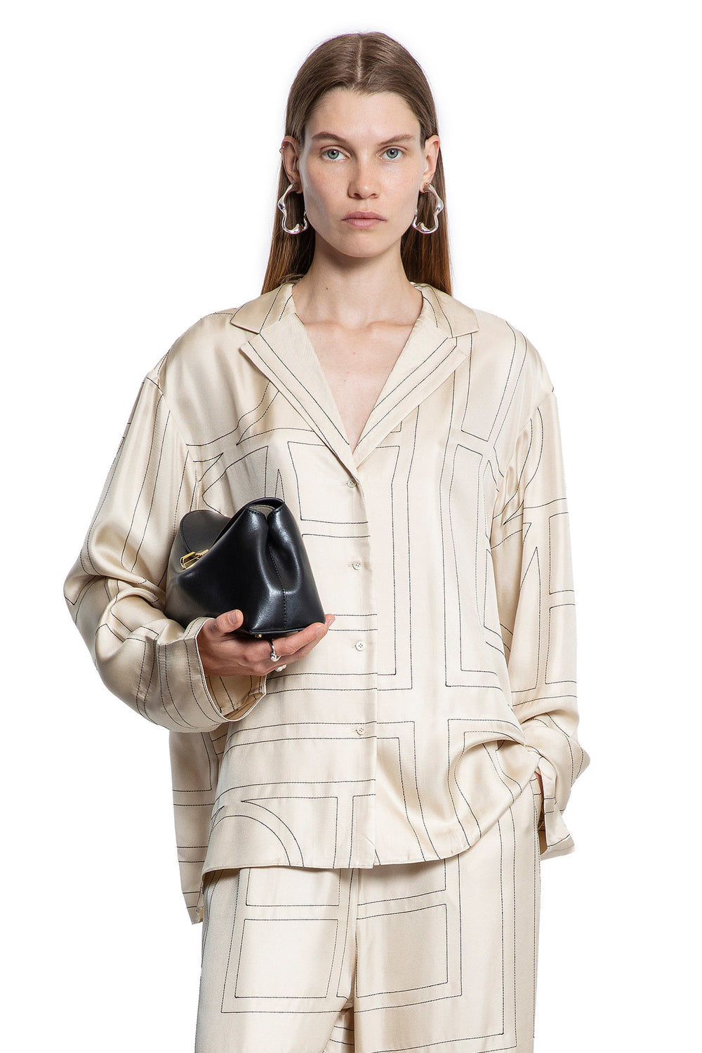 Monogram Silk PJ Top - Antonioli.eu