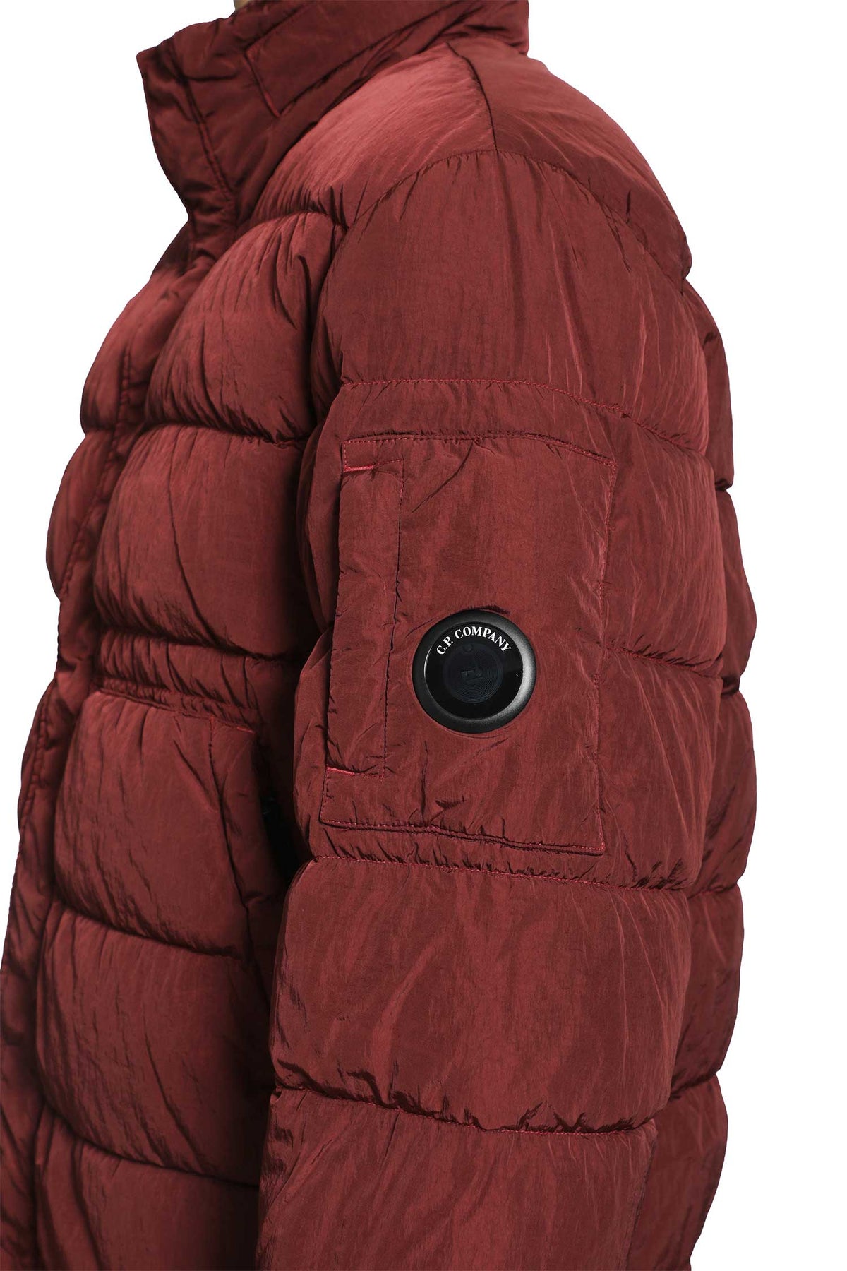 Chrome-R Hooded Lens Down Jacket