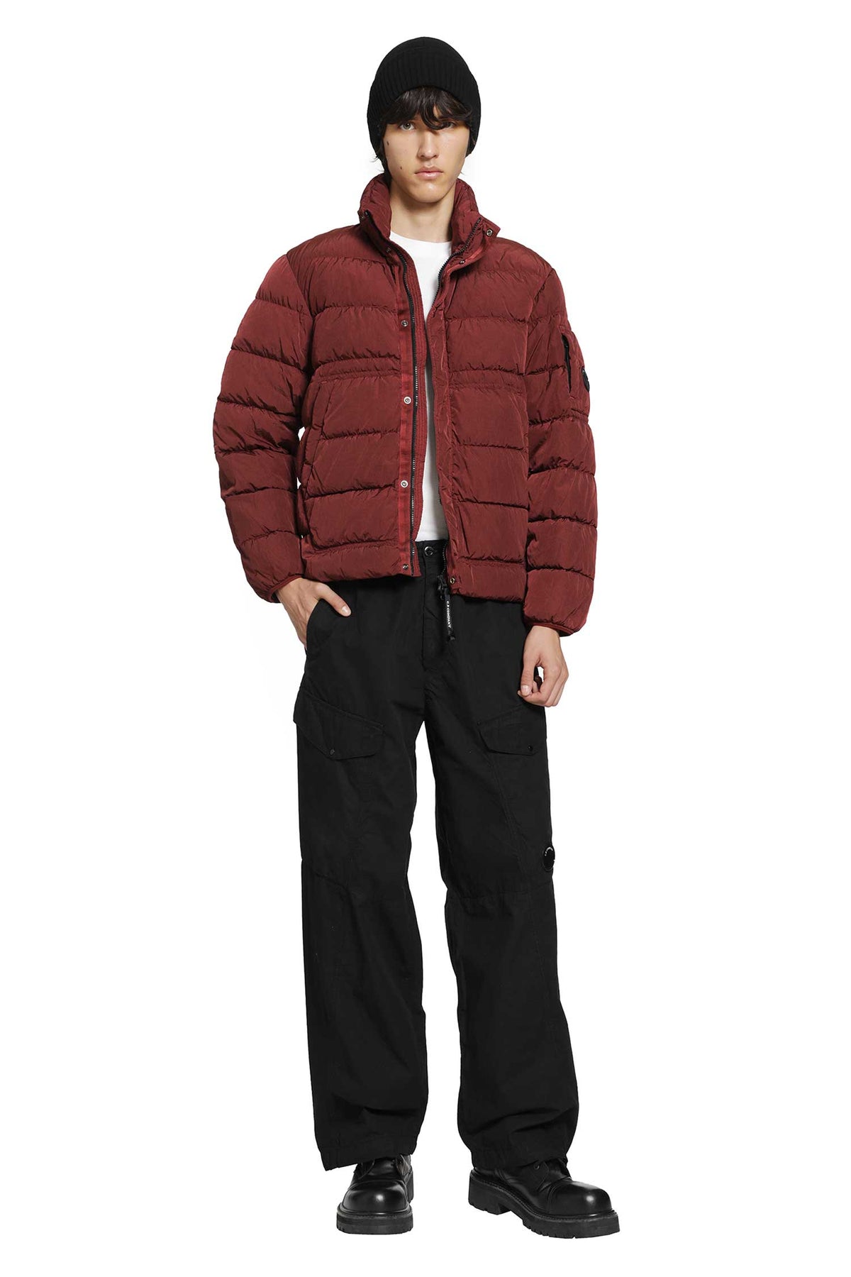 C.P. COMPANY Chrome-R Hooded Lens Down Jacket man