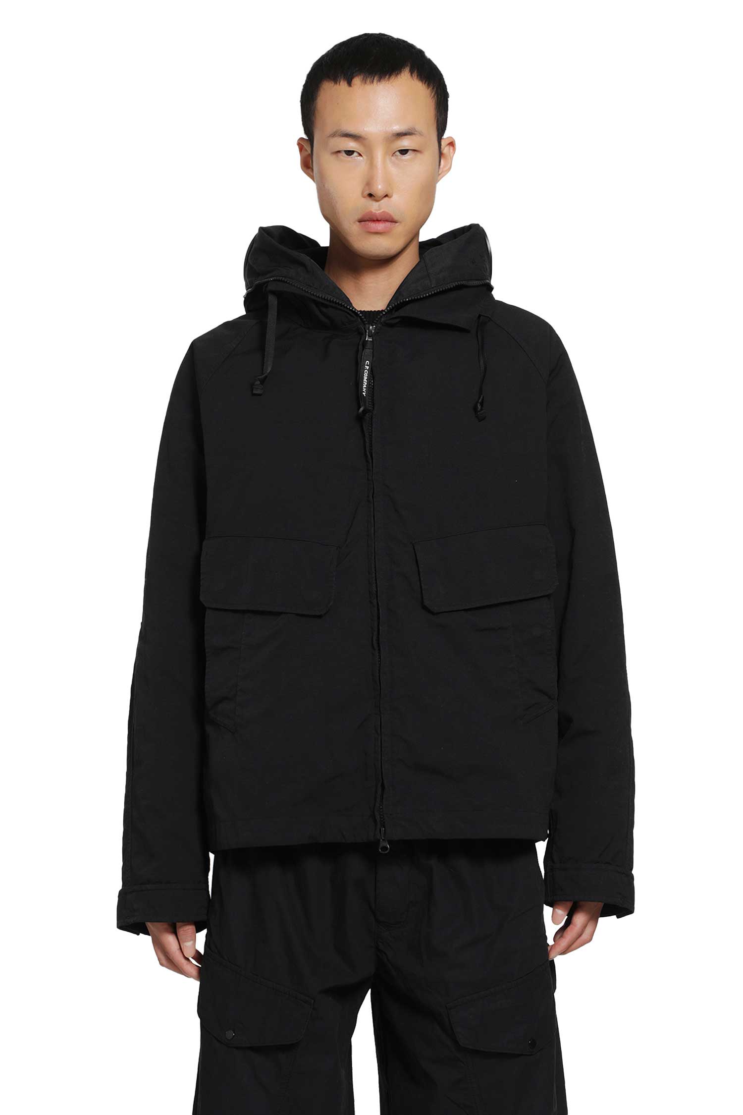 Hooded Jacket in Twill