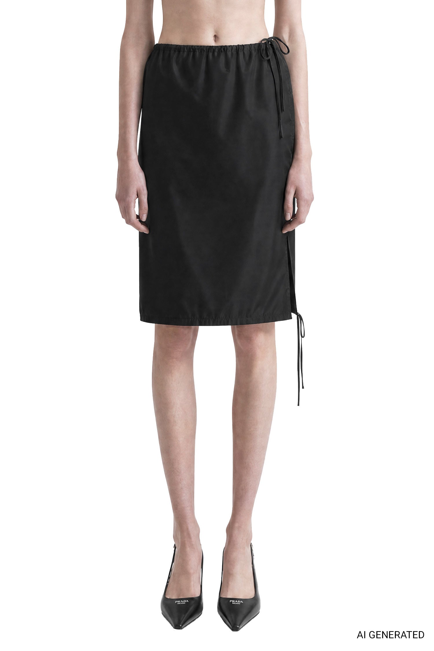 Re-Nylon Midi Skirt