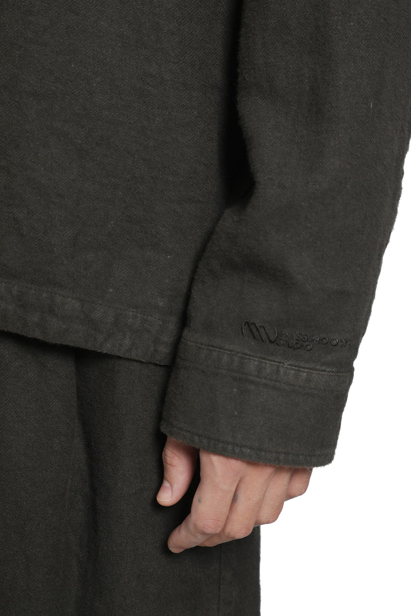 MASSIMO OSTI STUDIO Brushed Linen Overshirt man