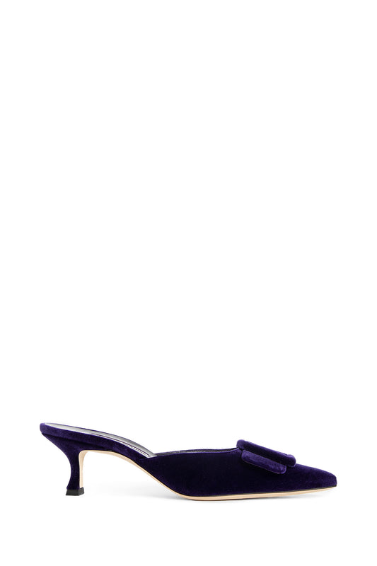 MANOLO BLAHNIK WOMAN PURPLE PUMPS