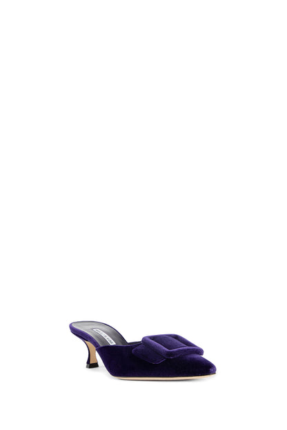 MANOLO BLAHNIK WOMAN PURPLE PUMPS